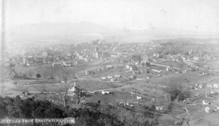 historic aerial view of beaucathcer park