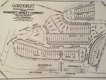 historic plat of oakhurst park