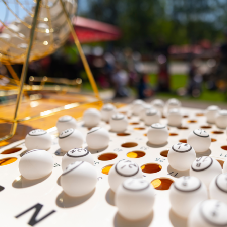 bingo calling board and balls
