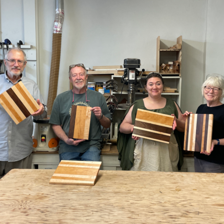 displaying cutting boards
