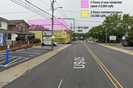 street image mocking up through color transparencies the new UDO applications