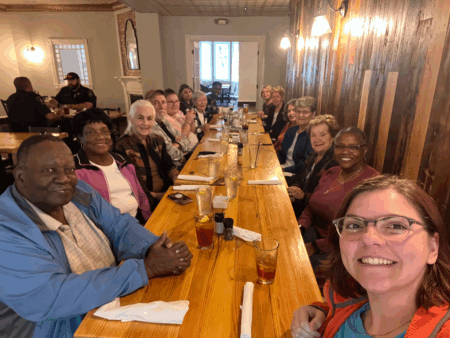 group meal with older adults