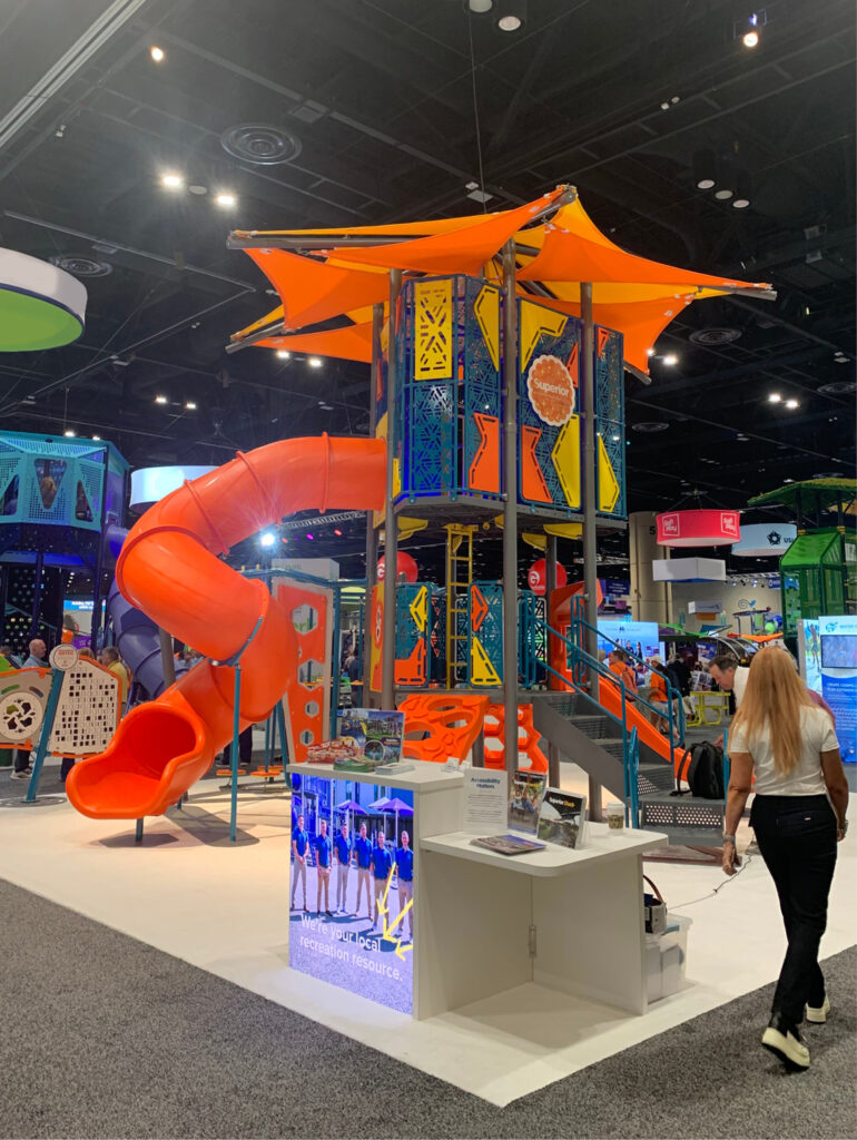 playground in an exhibit hall