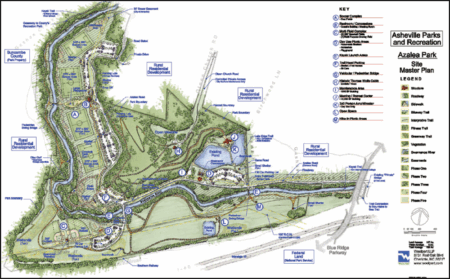 drawing of Azalea Park Site Master Plan
