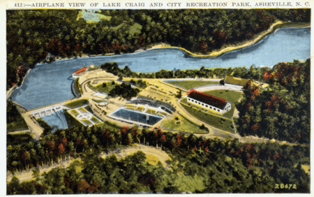 drawing of early plans of the park that shows sports fields, gardens, playground and picnic shelter