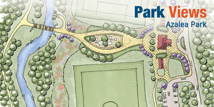 colored pencil rendering of Azalea Park