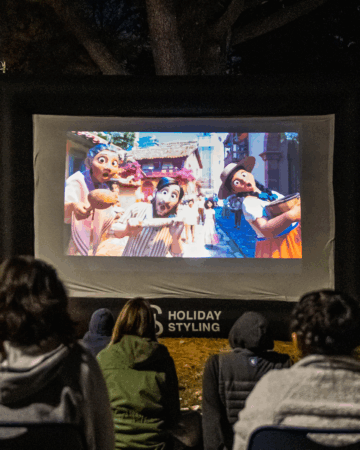 outdoor movie screen