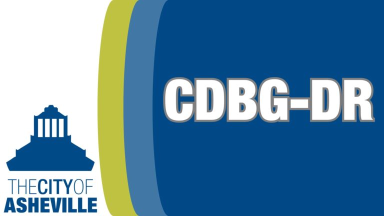 Logo for CDBG-DR for the City of Asheville