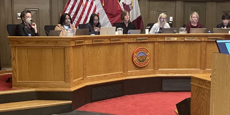 council members on dias