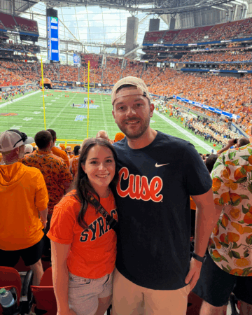 Eric Dagget at Syracuse Football game
