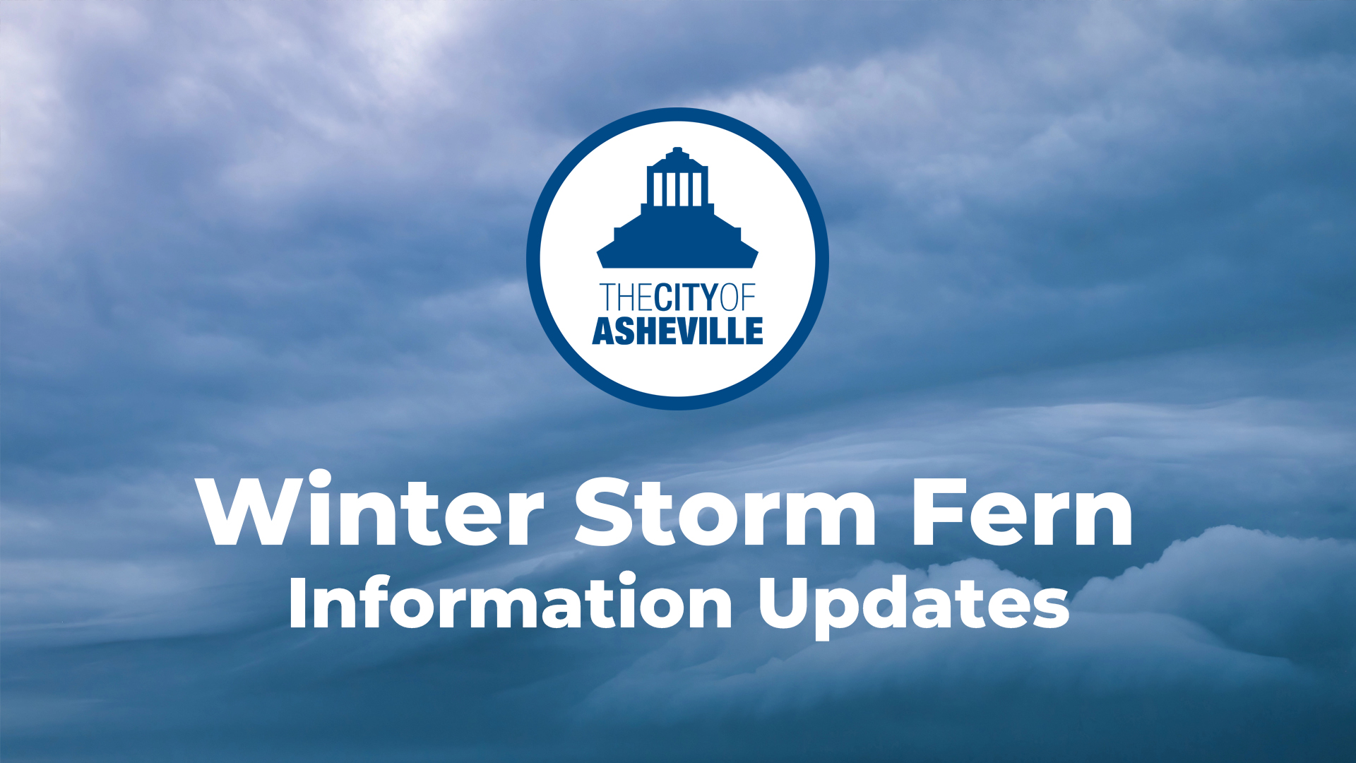 City of Asheville Winter Storm Informational Updates - The City of ...
