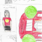 sketch of school, community center, and counselor
