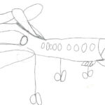 sketch of an airplane