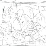 sketch of a basketball court