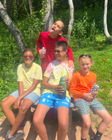 kids making funny faces