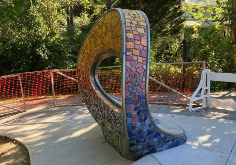 public art installation on the reed creek greenway